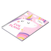 Evil Plans en Unicorn Drawings - Grappig en magisc Notitieboek (Linkerzijde)