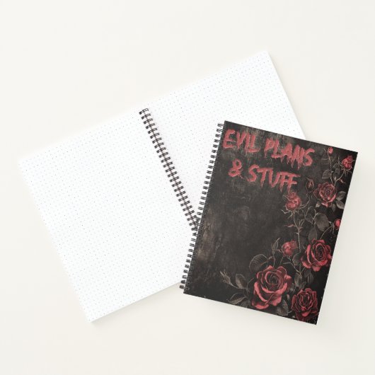Evil Plans & Stuff Gothic Notitieboek (Binnen)