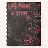 Evil Plans & Stuff Gothic Notitieboek (Voorkant)