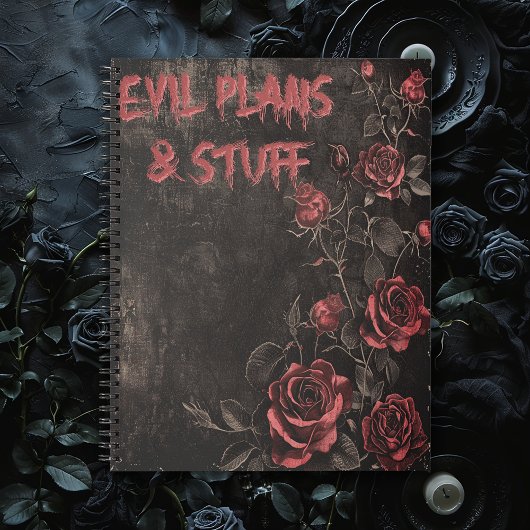 Evil Plans & Stuff Gothic Notitieboek