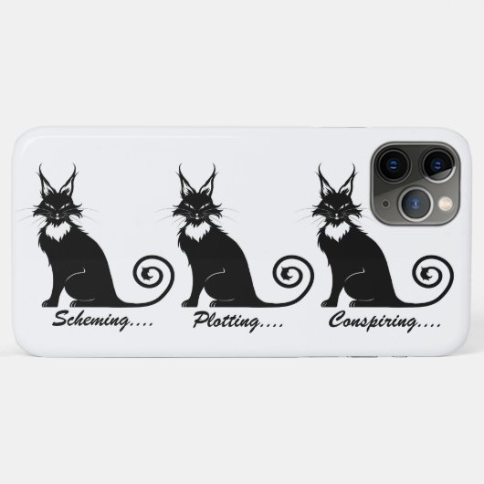 Evil Plotting Cat Trio Case-Mate iPhone Case (Achterkant (horizontaal))