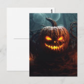 Evil Pumpkin Briefkaart (Voorkant / Achterkant)