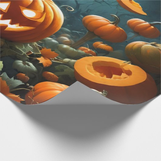 Evil pumpkin cadeaupapier (Hoek)