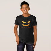 Evil Pumpkin Face Halloween Shirt (Voorkant volledig)