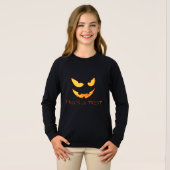 Evil Pumpkin Face Halloween Shirt (Voorkant volledig)