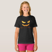 Evil Pumpkin Face Halloween Shirt (Voorkant volledig)