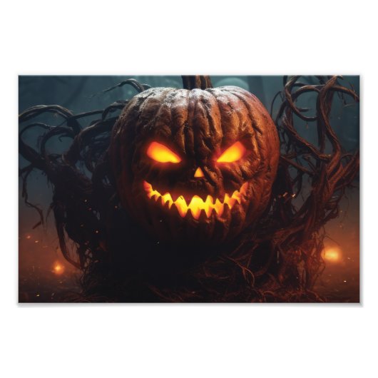 Evil Pumpkin Foto Afdruk (Voorkant)