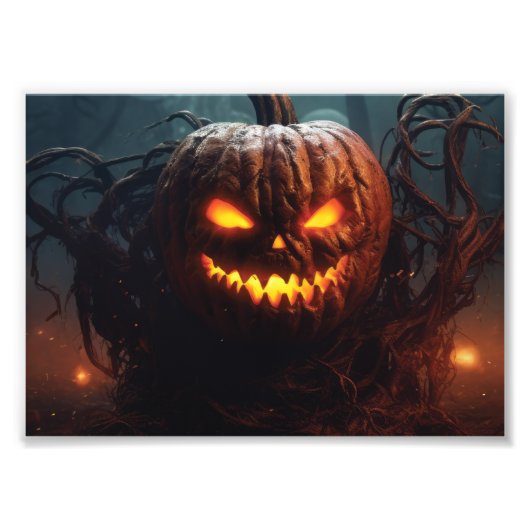 Evil Pumpkin Foto Afdruk (Voorkant)