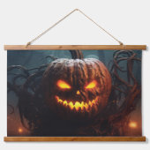 Evil Pumpkin Hangend Wandkleed (Voorkant)