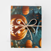 Evil pumpkin inpakpapier vel (In situ)