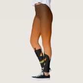 Evil Pumpkin Oranje Fade Halloween Leggings (Links)