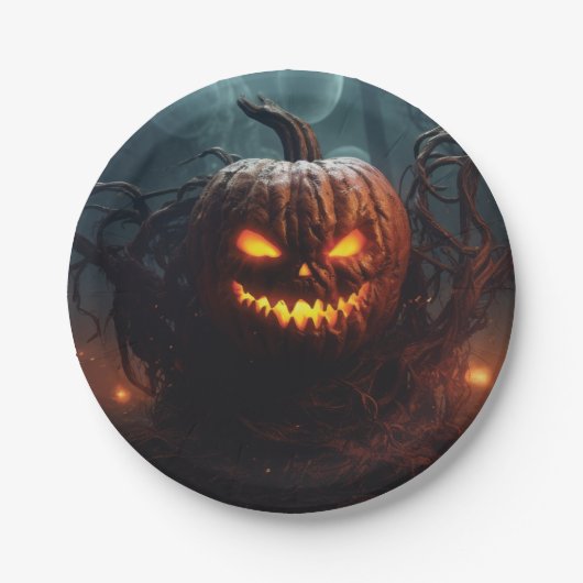 Evil Pumpkin Papieren Bordje (Voorkant)