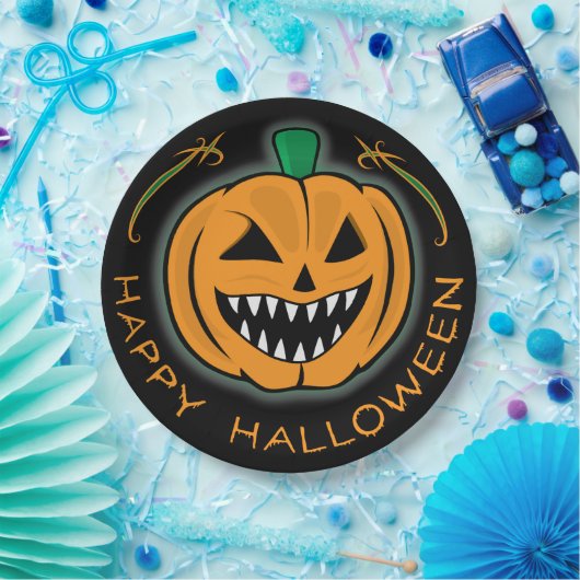 Evil Pumpkin Papieren Bordje (Feest)