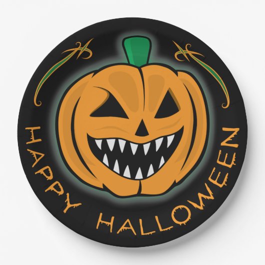 Evil Pumpkin Papieren Bordje (Voorkant)