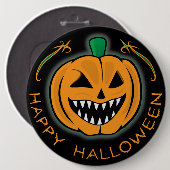 Evil Pumpkin Ronde Button 6,0 Cm (Voorkant /achterkant)