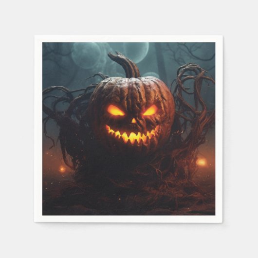 Evil Pumpkin Servet (Voorkant)