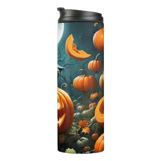 Evil pumpkin  thermosbeker (Geroteerd rechts)