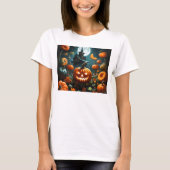 Evil pumpkin white t-shirt (Voorkant)