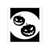 Evil pumpkins silhouette (kunstzegel) rubberstempel (Afrduk)