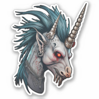Evil Punk Unicorn Sticker
