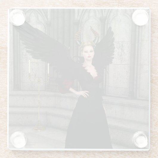 Evil Queen Glazen Onderzetter (Achterkant)