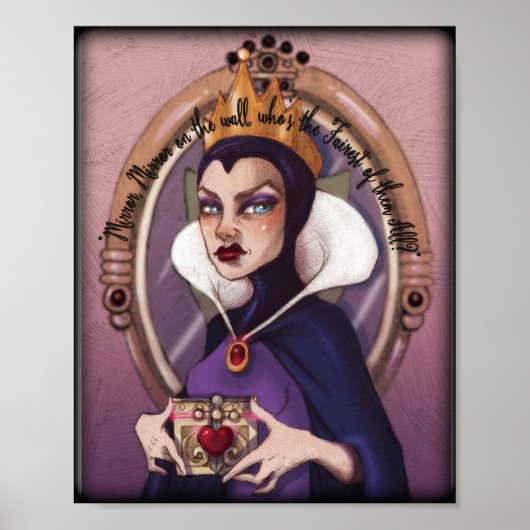 Evil Queen Mirror and Heart poster (Voorkant)