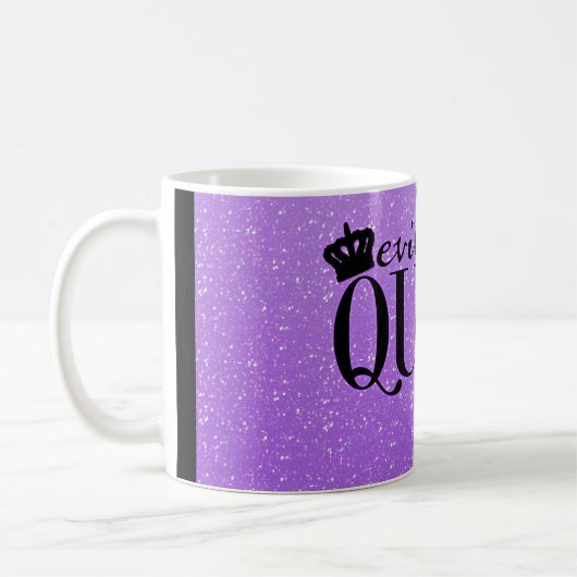 Evil Queen Paarse Glitter Glam Coffee Mok (Links)