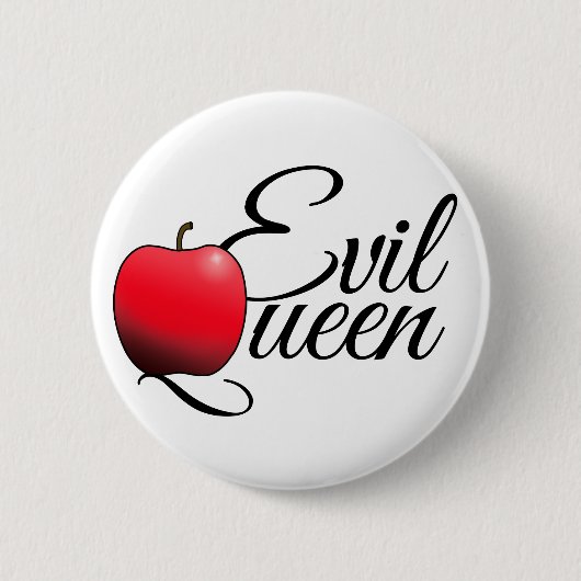 Evil Queen Red Apple Ronde Button 5,7 Cm (Voorkant)