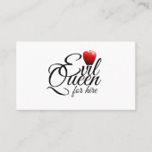 Evil Queen Small Apple Funny Visitekaartje (Voorkant)