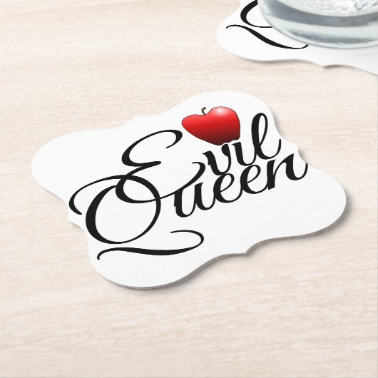 Evil Queen Small Apple Kartonnen Onderzetters (Gekanteld)