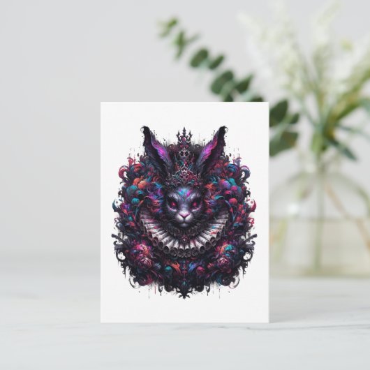 Evil Rabbit Briefkaart (Staand voorkant)