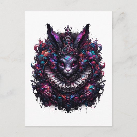 Evil Rabbit Briefkaart (Voorkant)