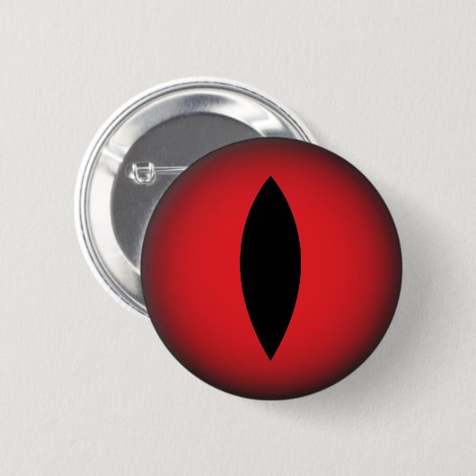 Evil Red Cats Eye Gothic Cat Lover Ronde Button 5,7 Cm (Voorkant /achterkant)
