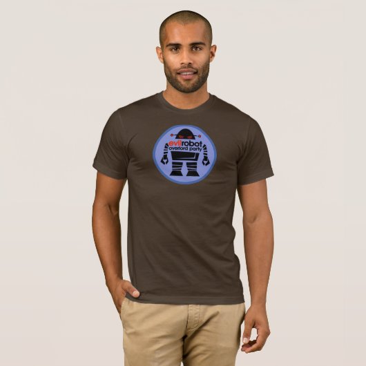 Evil Robot Overlord Party T-shirt (Voorkant volledig)