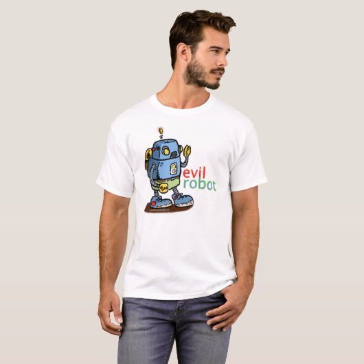Evil Robot T-shirt (Voorkant volledig)