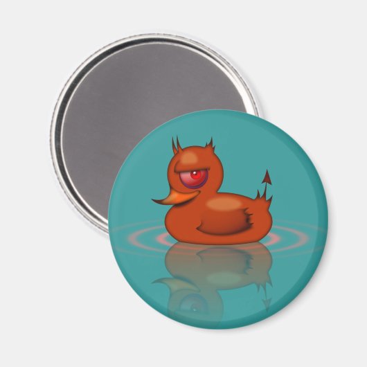 Evil Rubber Duck Magneet (Voorkant / Achterkant)