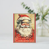 Evil Santa Claus Briefkaart (Staand voorkant)