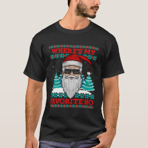 Evil Santa Waar is mijn favoriete Ho Grappige Leli T-shirt