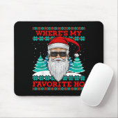 Evil Santa Where's My Favorite Ho Funny Ugly Chris Muismat (Met muis)
