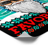 Evil Santa Where's My Favorite Ho Funny Ugly Chris Poster (Hoek)