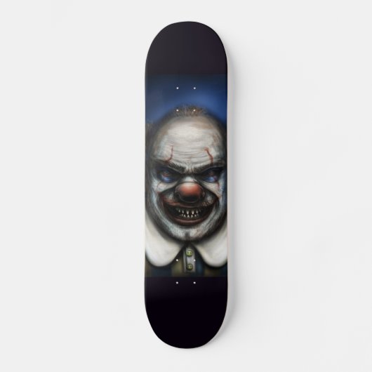 EVIL SCARY CLOWN ART Skateboard (Voorkant)