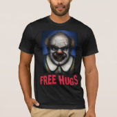 EVIL SCARY CLOWN FREE HUGS T - SHIRTS T-SHIRS (Voorkant)