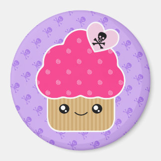 Evil schattig kawaii cupcake van de dood magneet