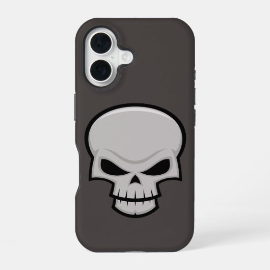 Evil Skull Design iPhone 16 Hoesje (Achterkant)