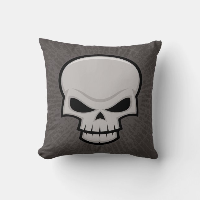 Evil Skull Design Kussen (Voorkant)