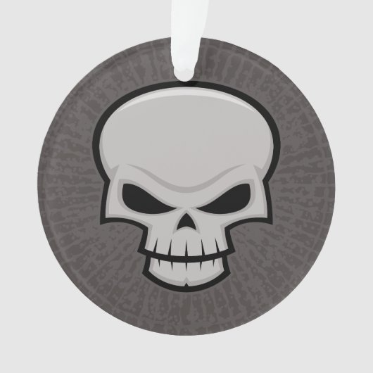 Evil Skull Design Ornament (voorkant)