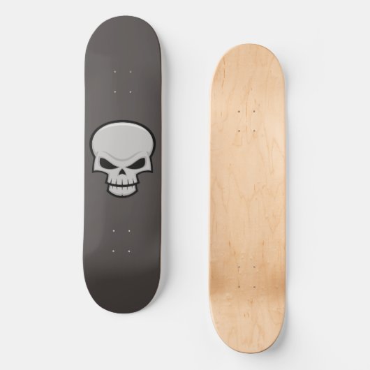 Evil Skull Design Persoonlijk Skateboard (Voorkant)