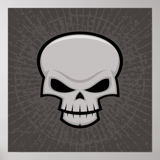 Evil Skull Design Poster (Voorkant)