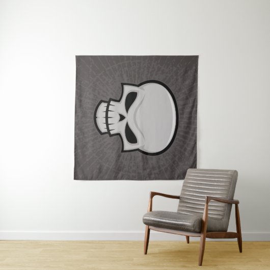 Evil Skull Design Wandkleed (In Situ (horizontaal))