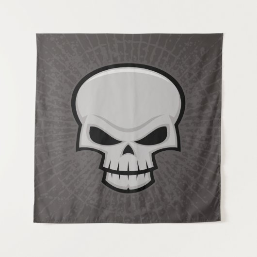 Evil Skull Design Wandkleed (Voorkant)